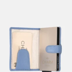 Pasjeshouders | Dames Portemonnees^Charm London pasjeshouder baby blauw