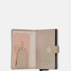 Pasjeshouders | Dames Portemonnees^Charm London pasjeshouder champagne