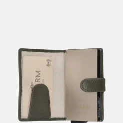 Pasjeshouders | Dames Portemonnees^Charm London pasjeshouder donkergroen