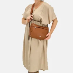 Schoudertassen^Charm London Pentonville schoudertas cognac