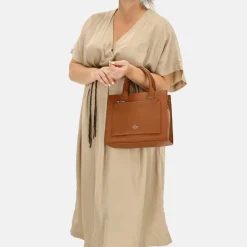 Handtassen^Charm London Pentonville handtas cognac