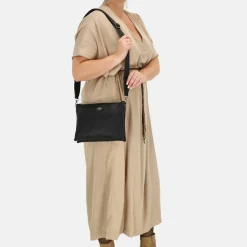 Crossbody Tassen^Charm London Pentonville crossbody tas zwart