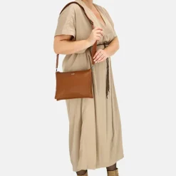 Crossbody Tassen^Charm London Pentonville crossbody tas cognac
