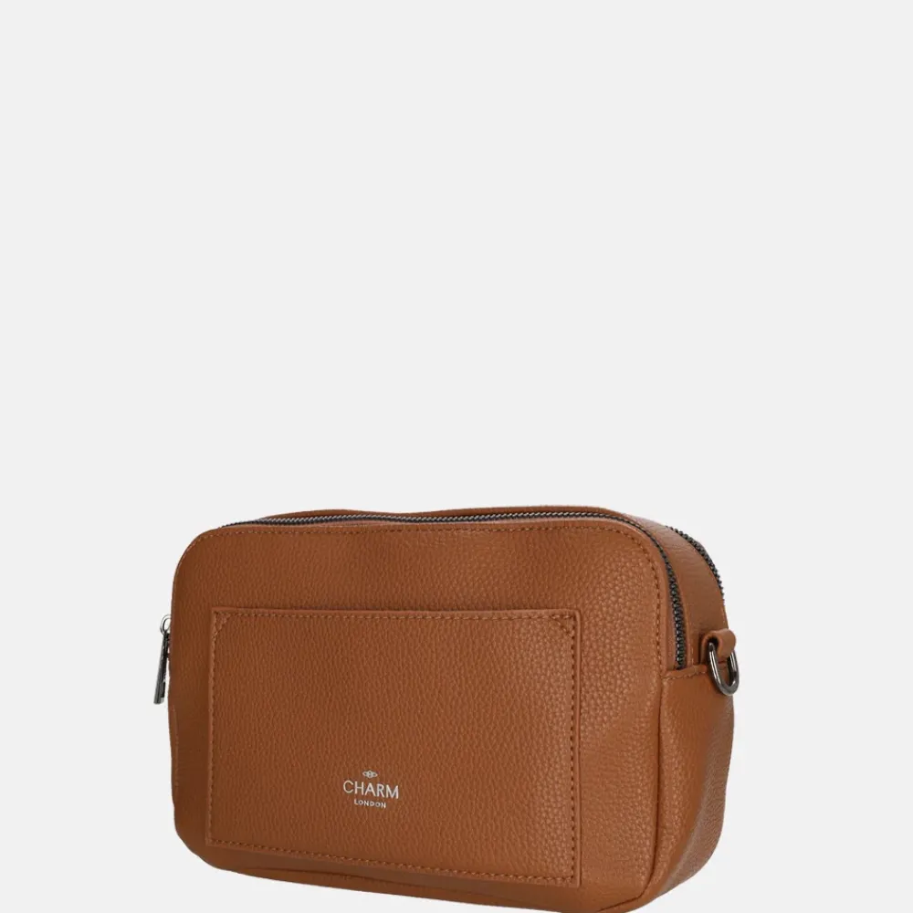Crossbody Tassen^Charm London Pentonville crossbody tas cognac