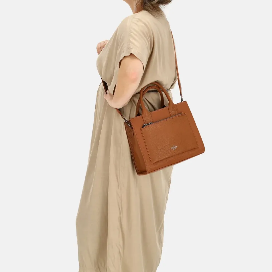 Handtassen^Charm London Pentonville handtas cognac