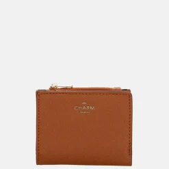 Dames Portemonnees^Charm London portemonnee cognac