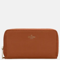 Dames Portemonnees^Charm London portemonnee L cognac