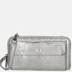 Dames Portemonnees^Charm London portemonnee/crossbody tas donkerzilver