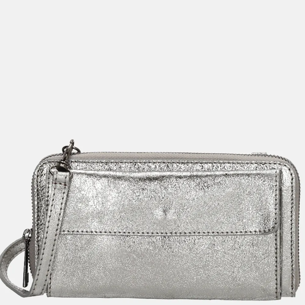 Dames Portemonnees^Charm London portemonnee/crossbody tas donkerzilver