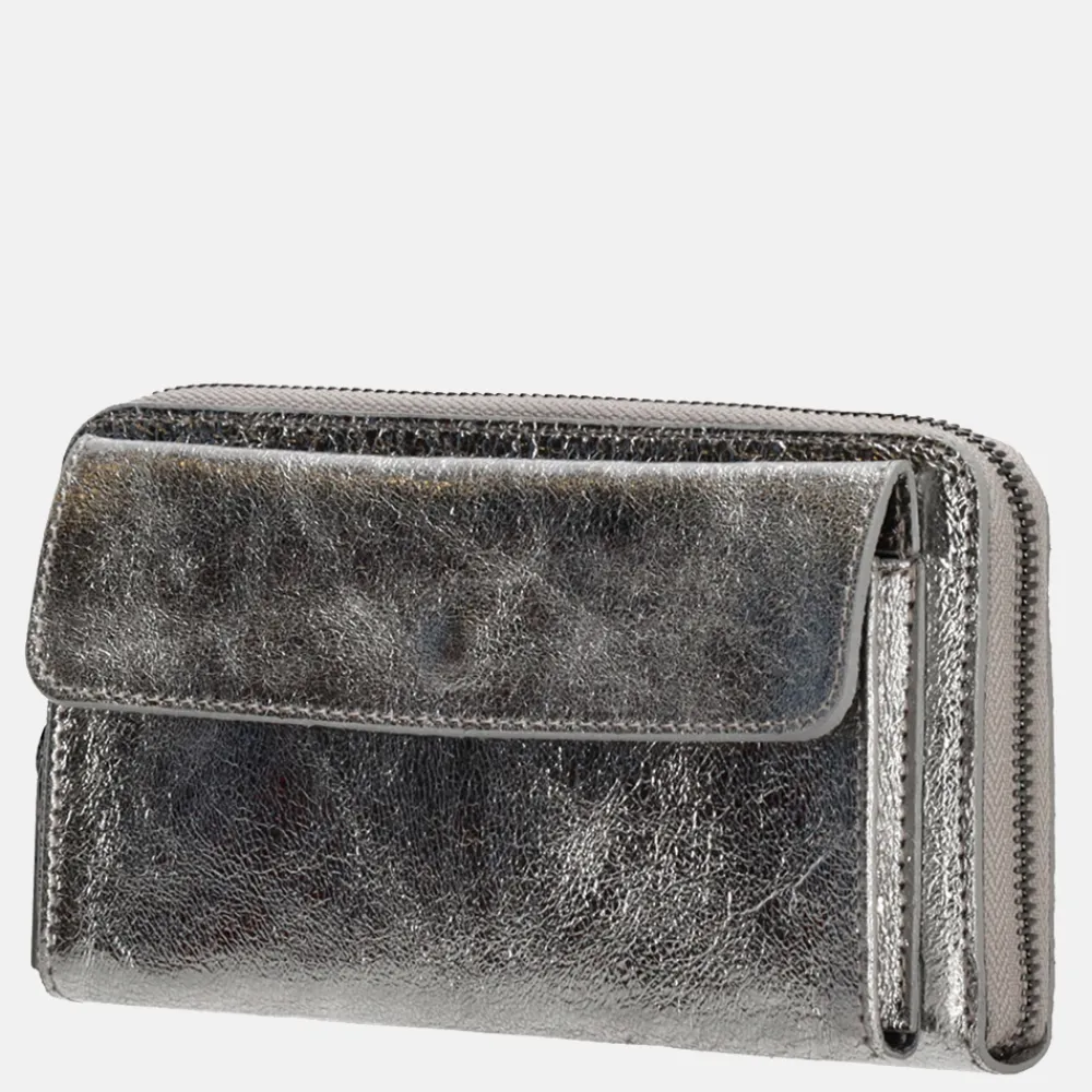 Dames Portemonnees^Charm London portemonnee/crossbody tas donkerzilver