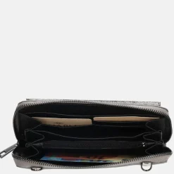 Dames Portemonnees^Charm London portemonnee/crossbody tas donkerzilver
