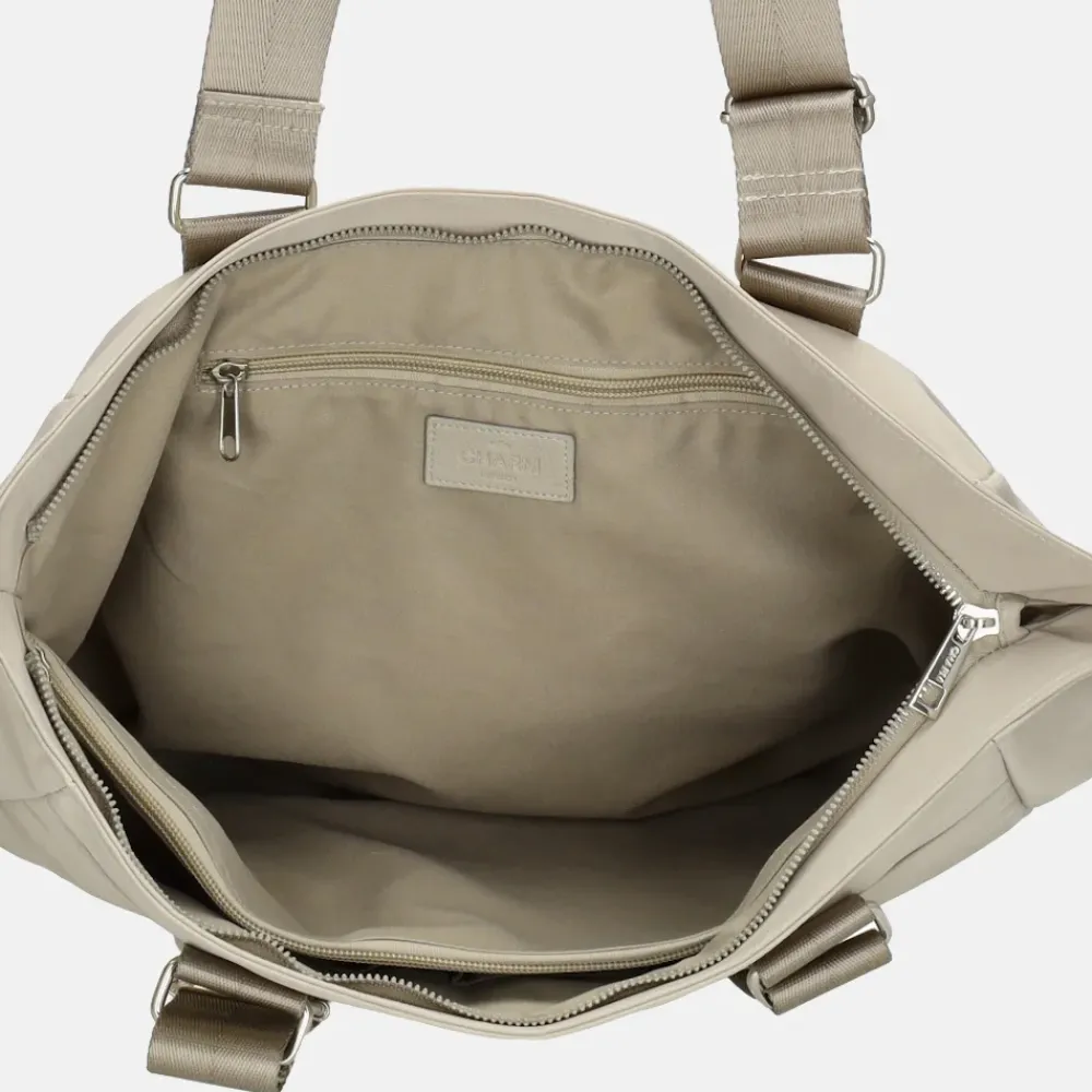 Shoppers^Charm London shopper licht grijs