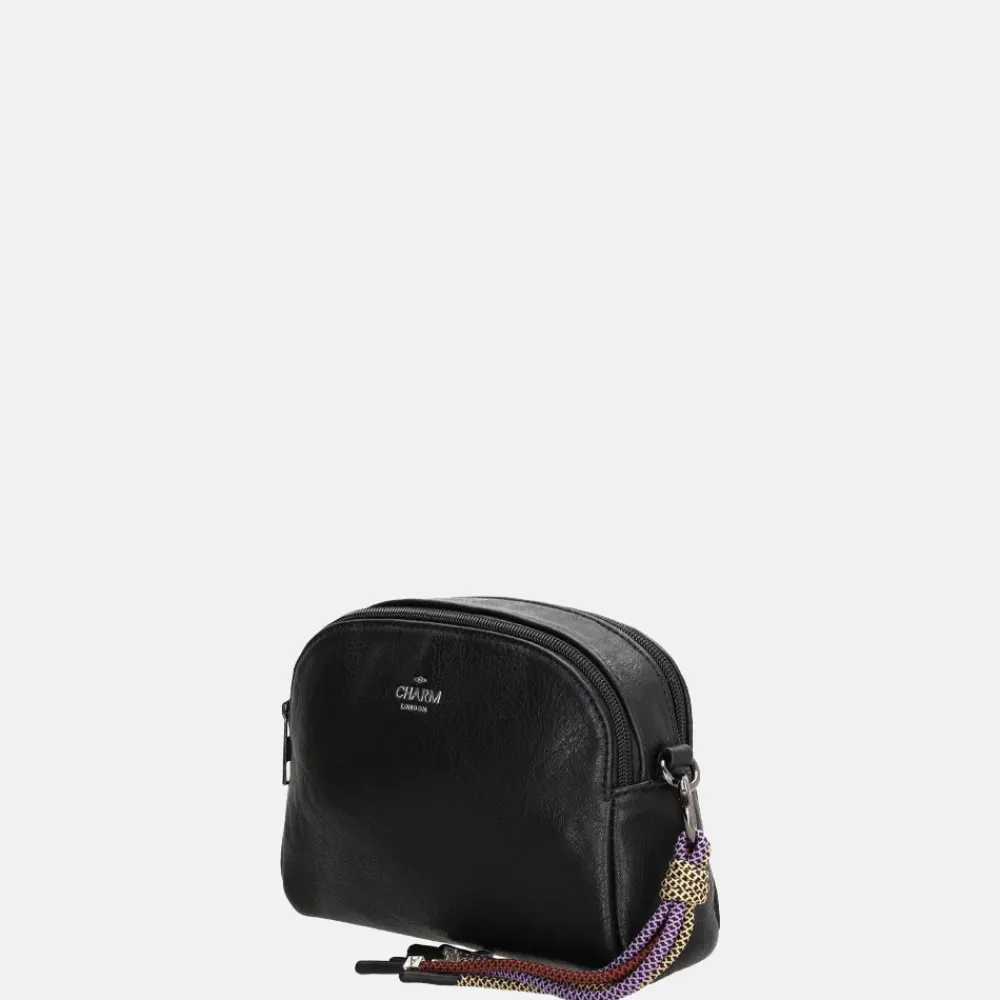 Crossbody Tassen^Charm London Tottingham crossbody tas black