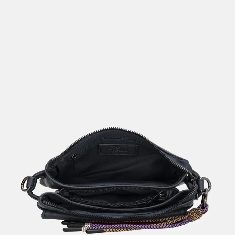 Crossbody Tassen^Charm London Tottingham crossbody tas S blauw