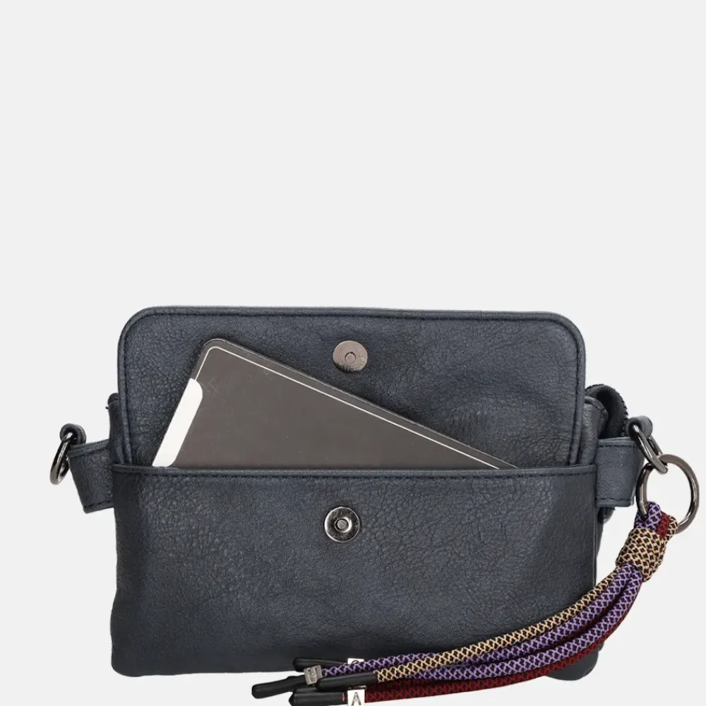 Crossbody Tassen^Charm London Tottingham crossbody tas S blauw