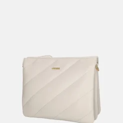 Crossbody Tassen^Charm London Via Dante crossbody tas creme