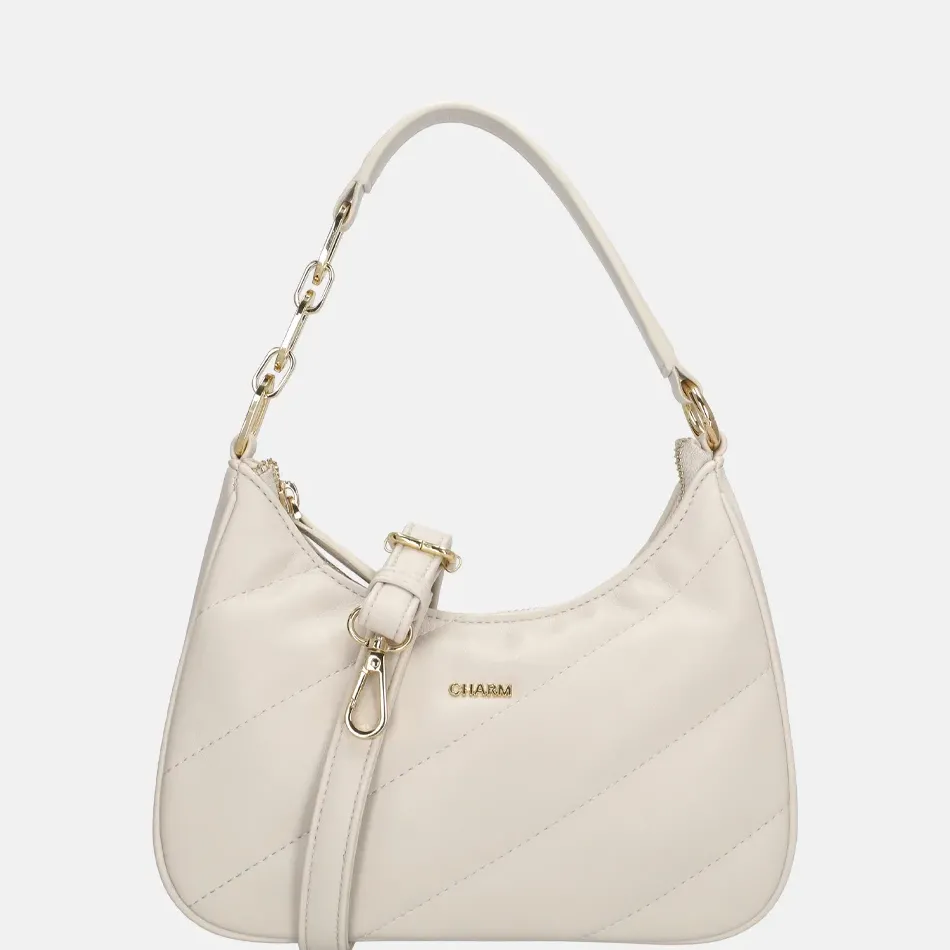 Handtassen^Charm London Viodante handtas creme