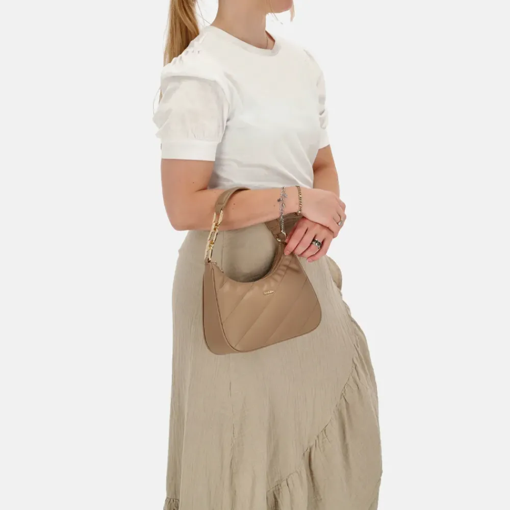 Handtassen^Charm London Viodante handtas taupe