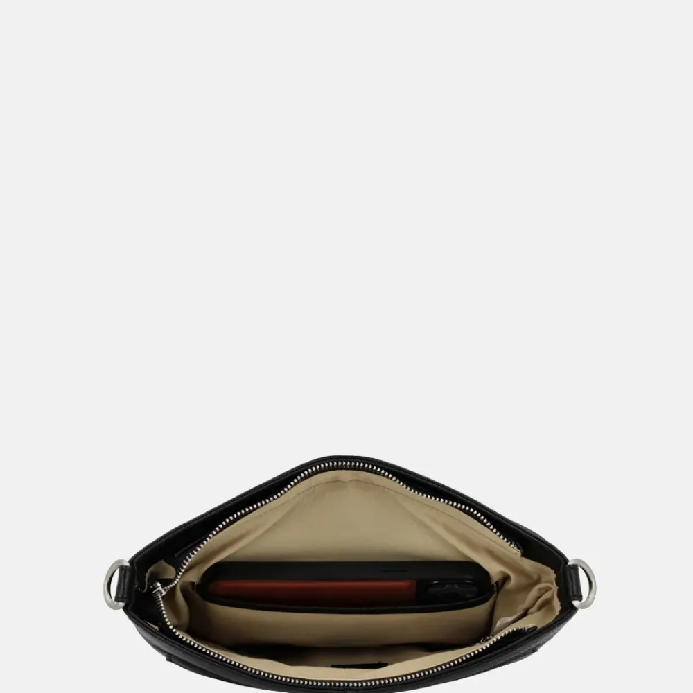 Crossbody Tassen^Charm London Washington crossbody tas zwart