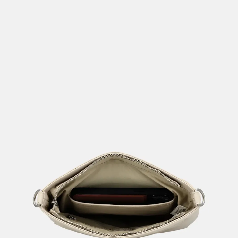 Crossbody Tassen^Charm London Washington crossbody tas creme
