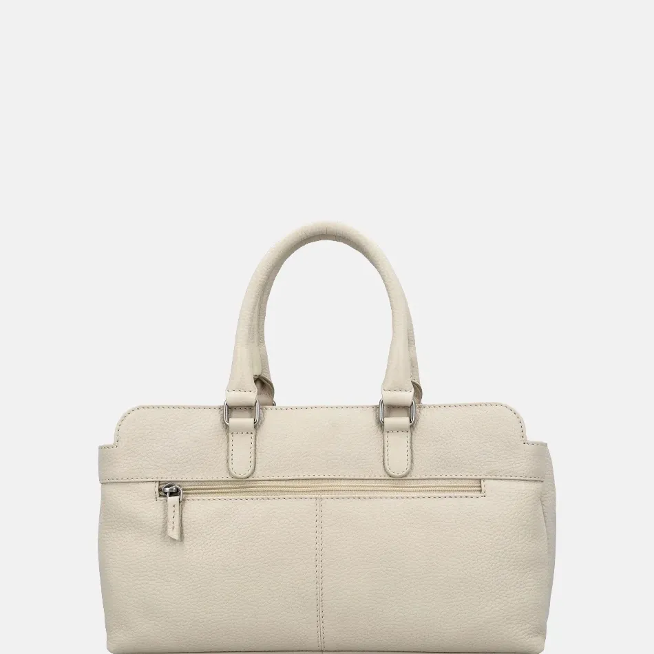 Handtassen^Charm London Washington handtas creme