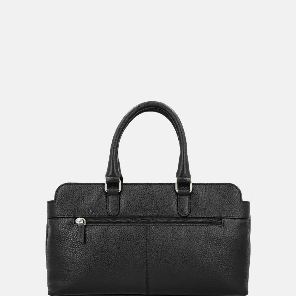 Handtassen^Charm London Washington handtas zwart