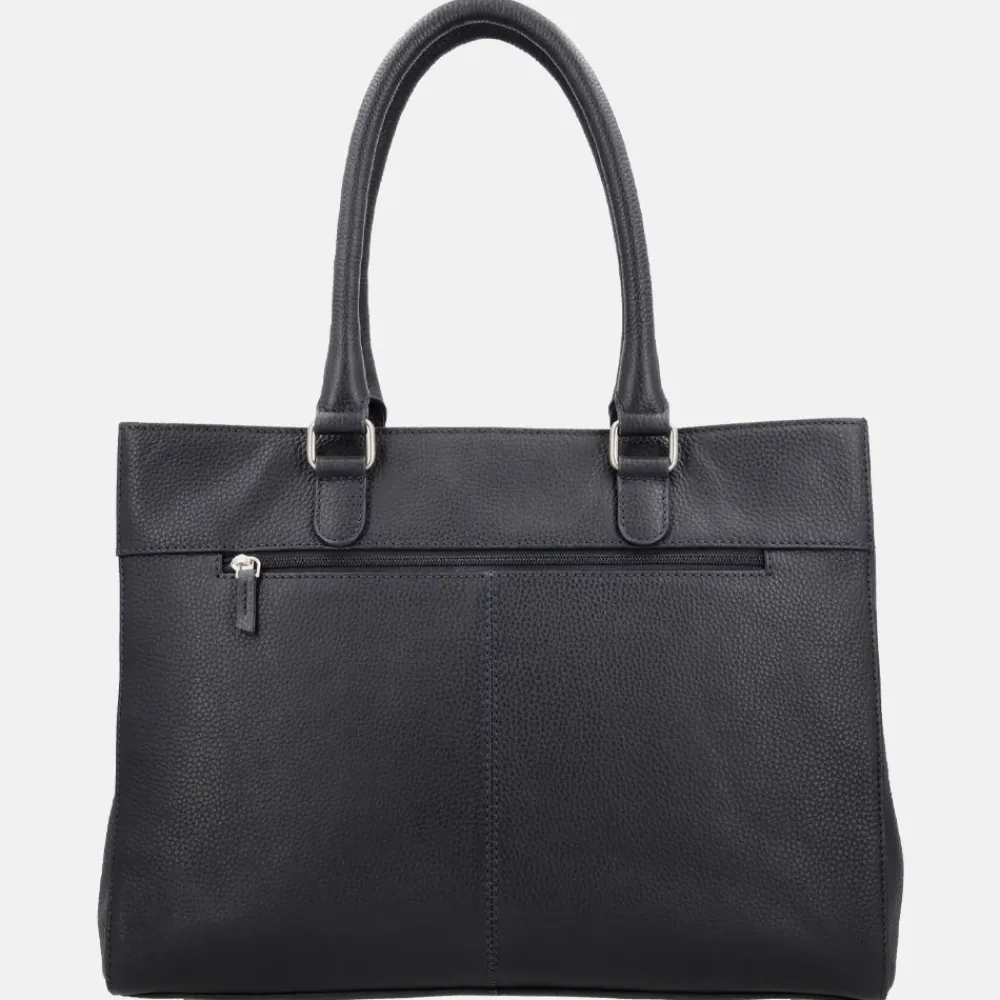 Schoolhandtassen | Dames Laptoptassen^Charm London Washington handtas met laptopvak 15 inch blauw