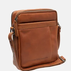Schoudertassen^Chesterfield Alva schoudertas cognac
