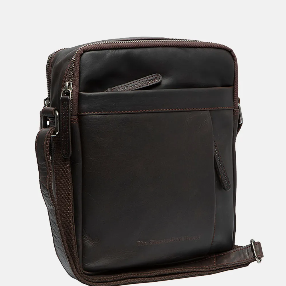 Schoudertassen^Chesterfield Alva schoudertas dark brown