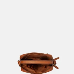 Schoudertassen^Chesterfield Arnhem schoudertas M cognac