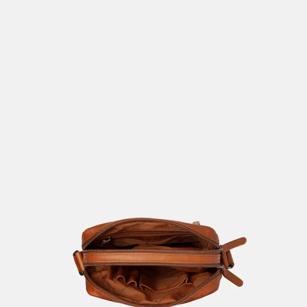 Schoudertassen^Chesterfield Arnhem schoudertas M cognac