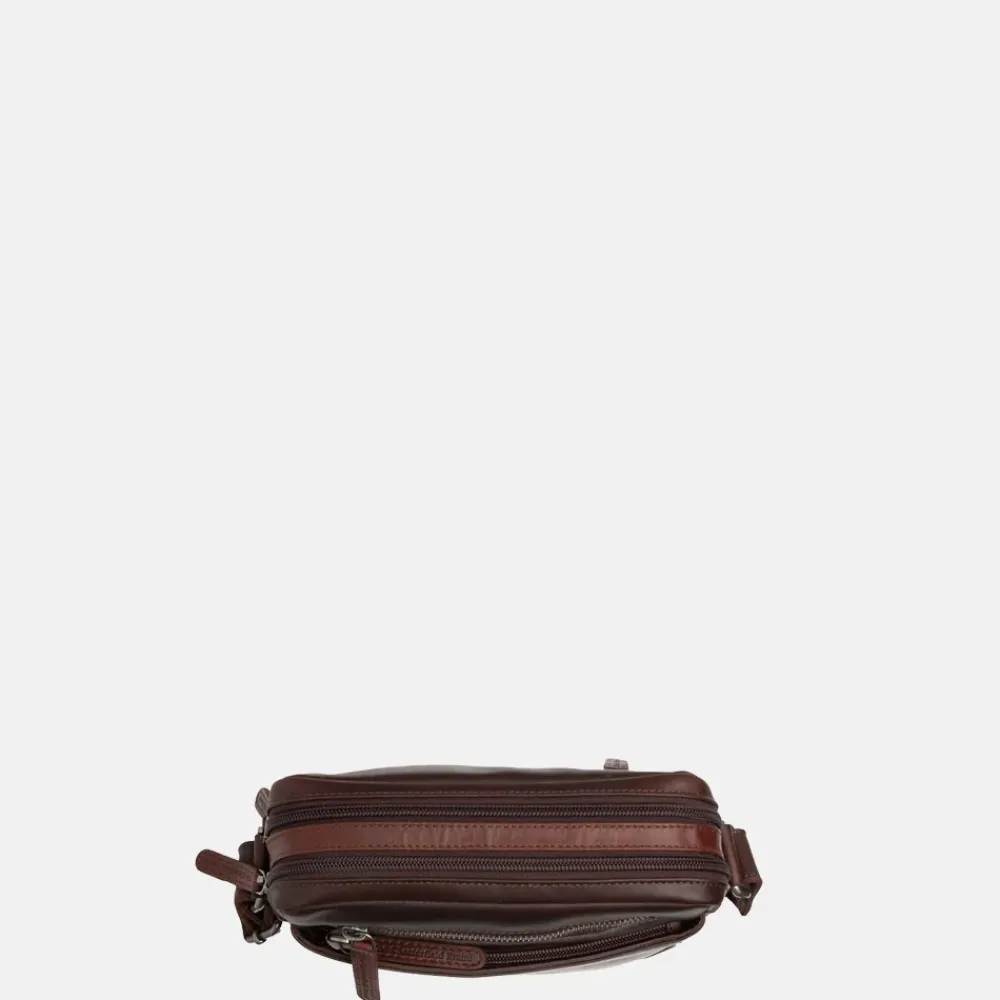 Schoudertassen^Chesterfield Arnhem schoudertas M brown