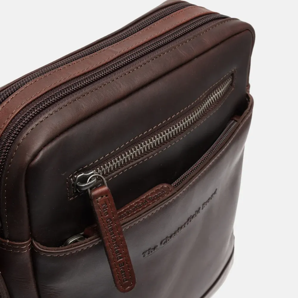 Schoudertassen^Chesterfield Arnhem schoudertas M brown