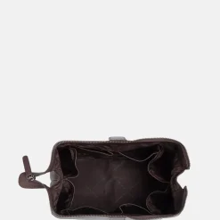 Toilettassen^Chesterfield Biassa toilettas L dark brown