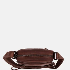 Schoudertassen^Chesterfield Birmingham schoudertas dark brown