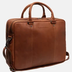 Heren Laptoptassen^Chesterfield Boston laptoptas 15 inch cognac