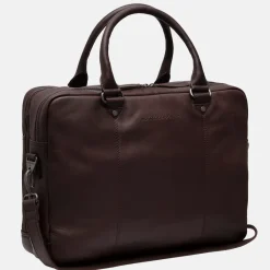 Heren Laptoptassen^Chesterfield Boston laptoptas 15 inch bruin