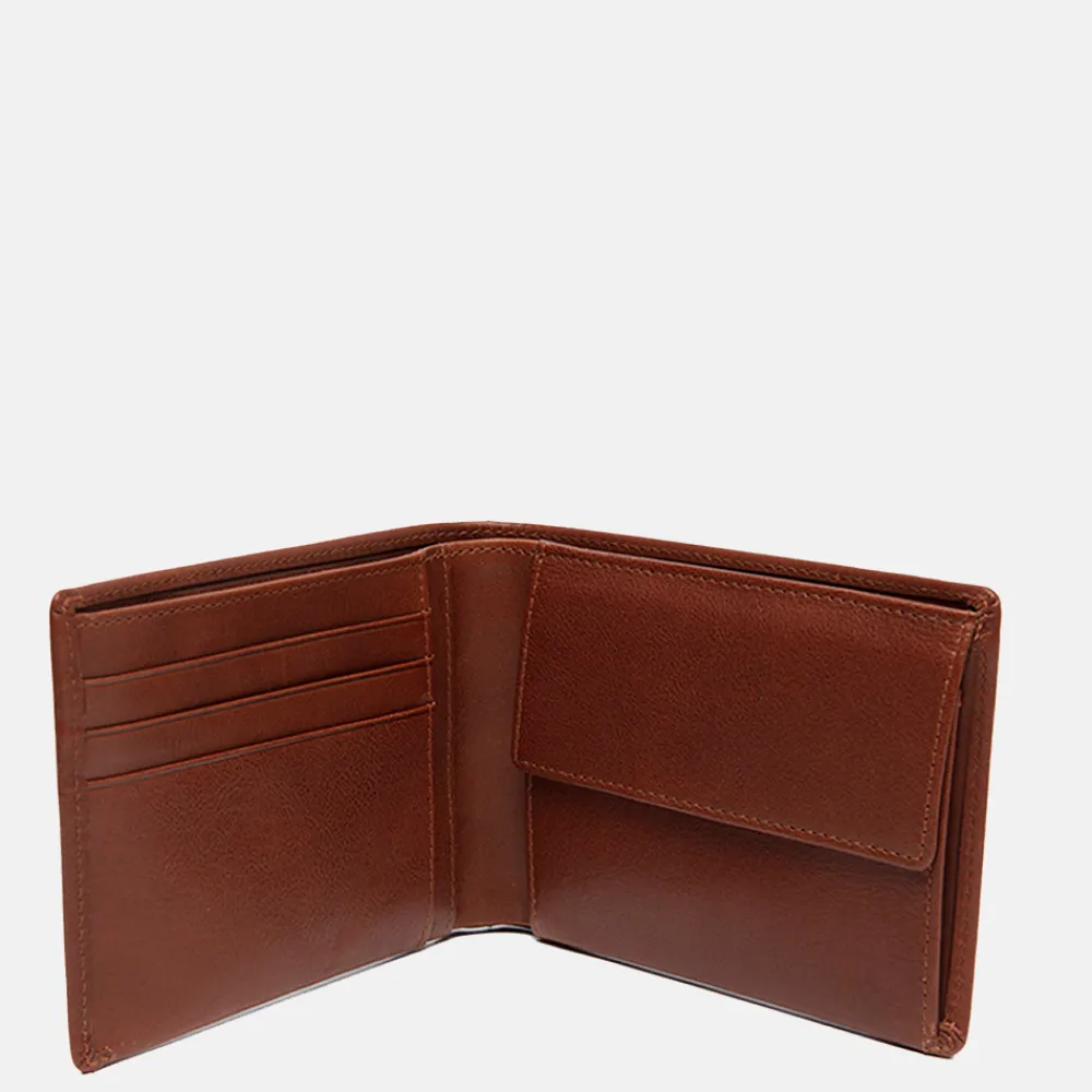Heren Portemonnees | Gepersonaliseerde Portemonnees^Chesterfield Dakota billfold cognac