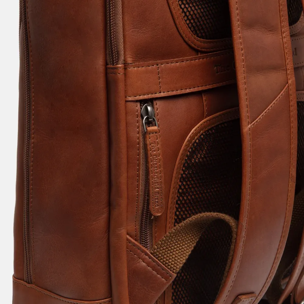 Laptop Rugzakken^Chesterfield Detroit laptoprugzak 14 inch cognac
