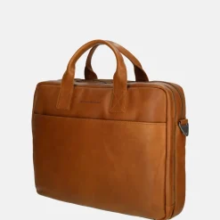Heren Laptoptassen^Chesterfield Frazer laptoptas 13 inch cognac