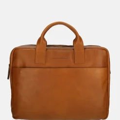 Heren Laptoptassen^Chesterfield Frazer laptoptas 13 inch cognac
