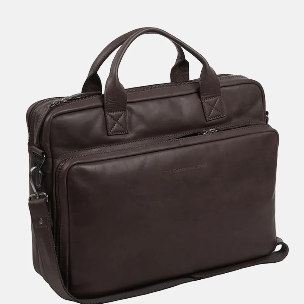 Heren Laptoptassen^Chesterfield Jackson laptoptas 15 inch dark brown