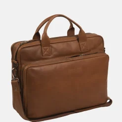Heren Laptoptassen^Chesterfield Jackson laptoptas 15 inch cognac
