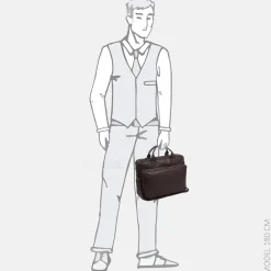 Heren Laptoptassen^Chesterfield Jackson laptoptas 15 inch dark brown