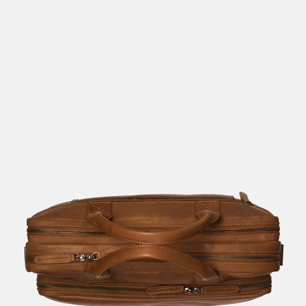 Heren Laptoptassen^Chesterfield Jackson laptoptas 15 inch cognac