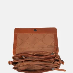 Crossbody Tassen^Chesterfield Laverton crossbody tas cognac