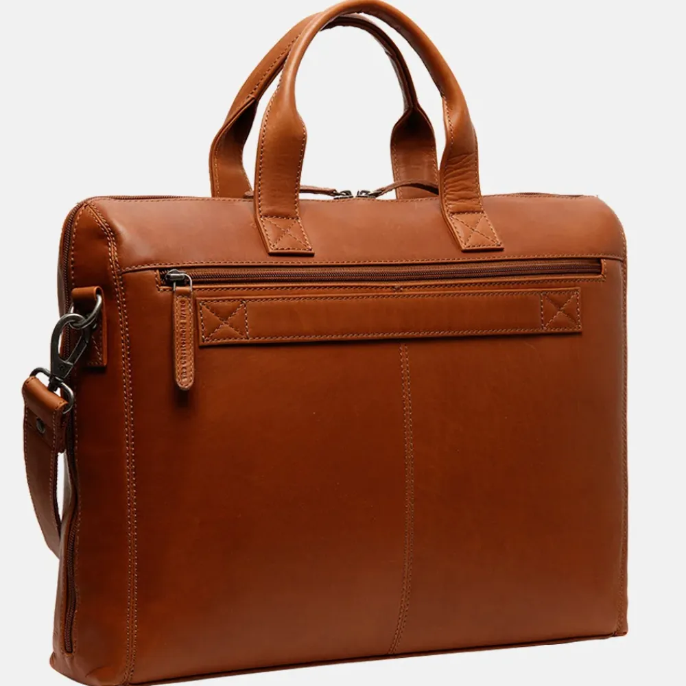 Heren Laptoptassen | Dames Laptoptassen^Chesterfield Levanto laptoptas 15 inch cognac