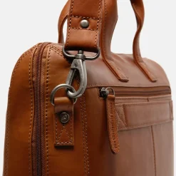 Heren Laptoptassen | Dames Laptoptassen^Chesterfield Levanto laptoptas 15 inch cognac