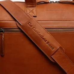 Heren Laptoptassen | Dames Laptoptassen^Chesterfield Levanto laptoptas 15 inch cognac