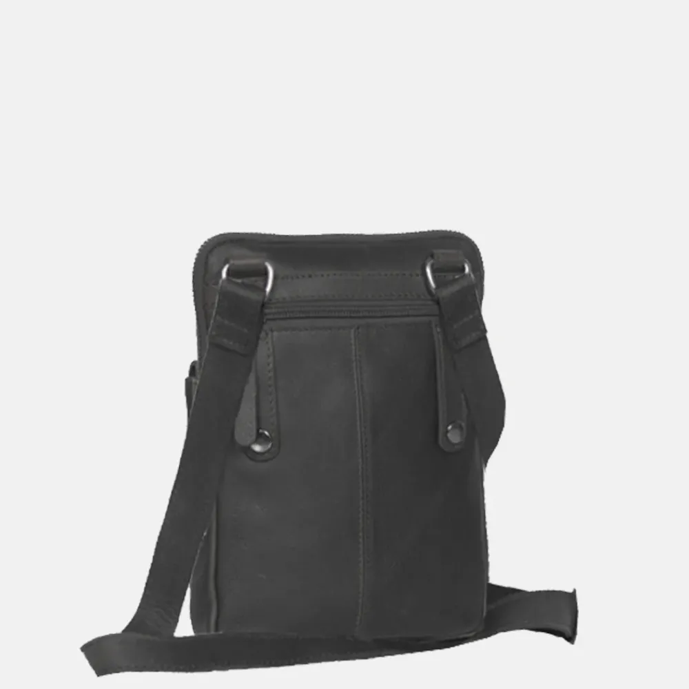 Schoudertassen^Chesterfield Lou schoudertas black